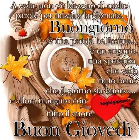 buon giovedì autunnale immagini|immagini buono domani.